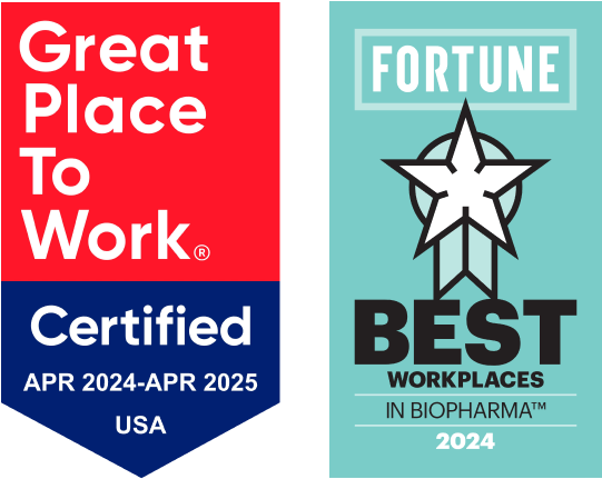 Fortune Best Small Workplaces badge and Great Place to Work Certified badge