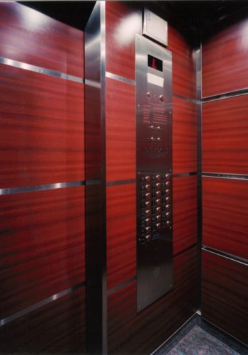 elevator car front wall