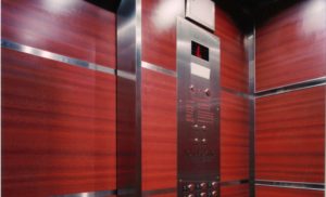 elevator car front wall