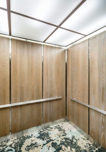 Highline Apartments, Hyattesville MD elevator interior wall panels