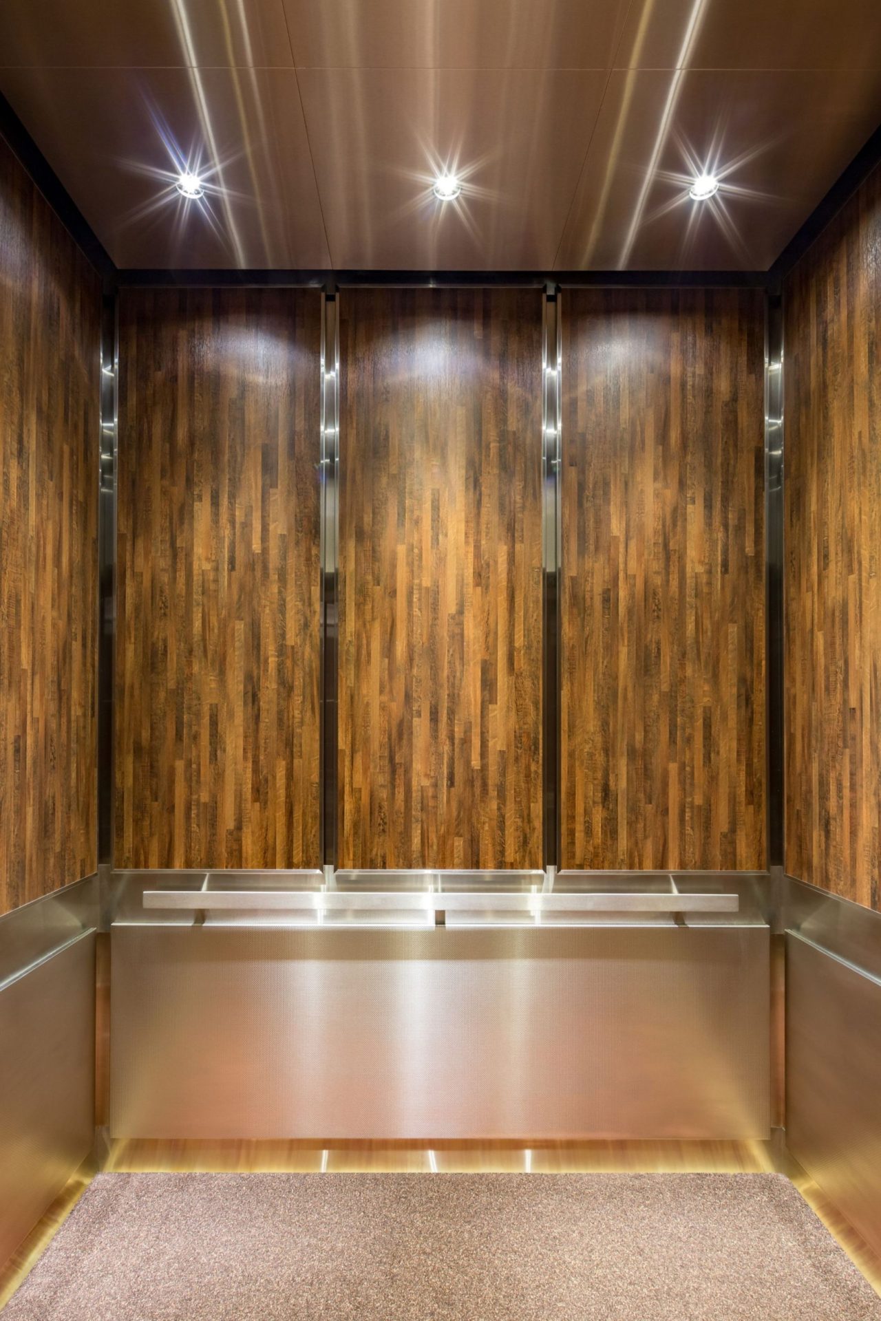 Portfolio page elevator cab interior