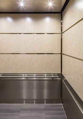 Portfolio page elevator cab interior