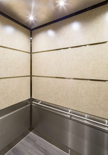 Portfolio page elevator cab interior