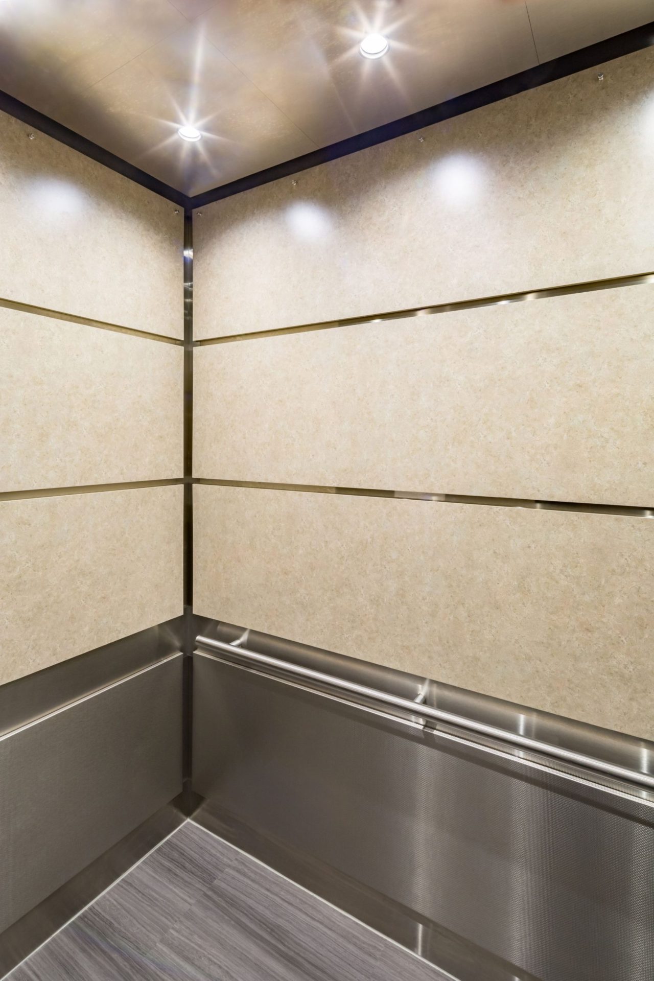 Portfolio page elevator cab interior