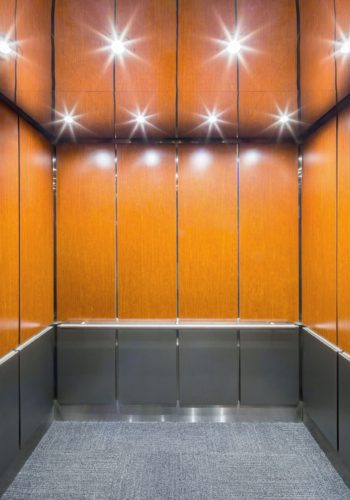 Portfolio page elevator cab interior