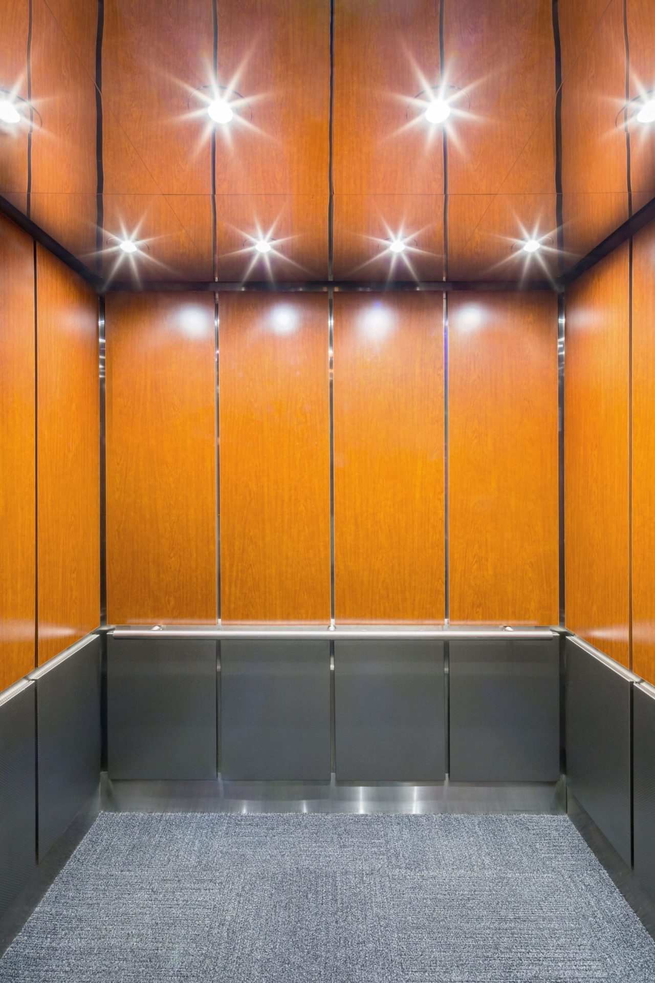 Portfolio page elevator cab interior