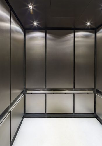 Portfolio page elevator cab interior