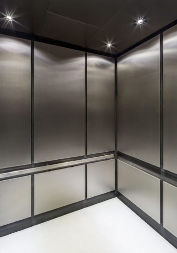 Portfolio page elevator cab interior