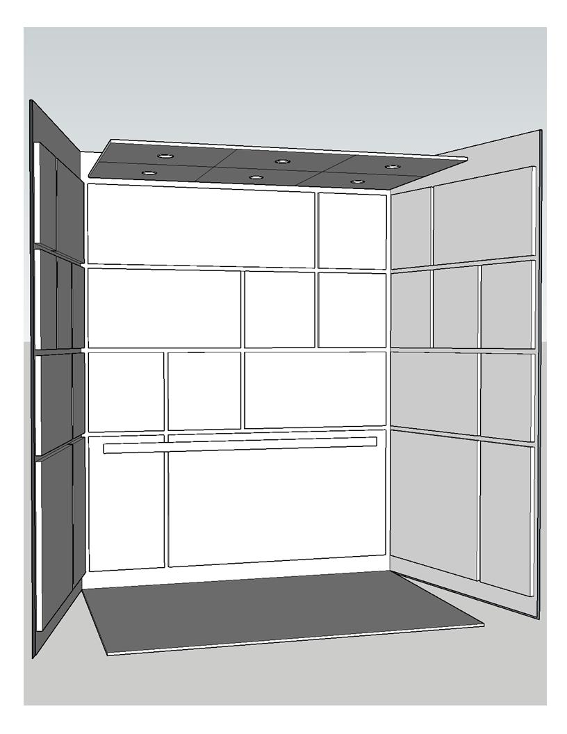 3d elevator cab interior layout