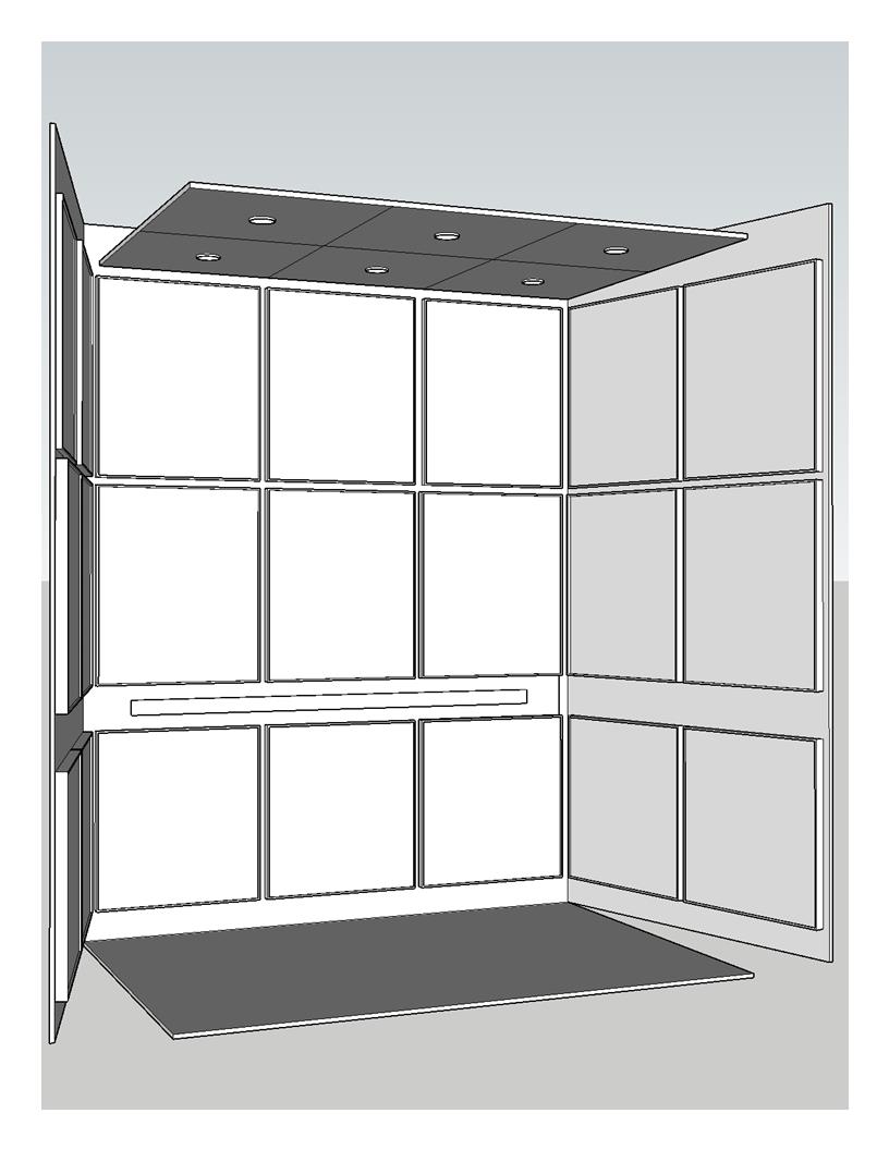 3d elevator cab layout