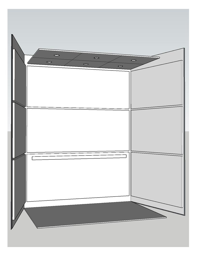 3d elevator cab interior layout