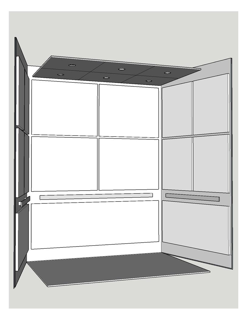 3d elevator cab interior layout