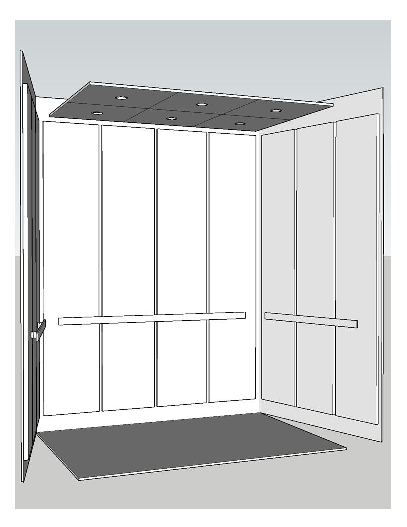 3d elevator cab interior layout