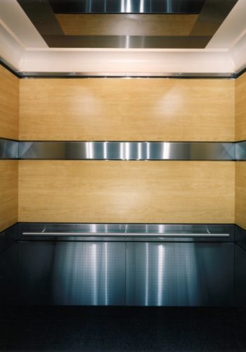 Portfolio page elevator cab interior